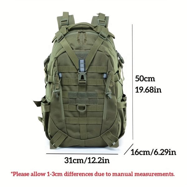 Waterproof 40L Camping Backpack - Tactical Storage Bag for Men and Women - Ideal for Outdoor Travel, Climbing, and Hiking - Durable and Spacious