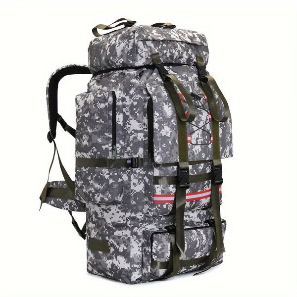 Large Capacity Outdoor Backpack, Men's And Women's Travel Bag, Travel Camping Backpack, Checked Luggage Quilted Backpack, Moving Out Long Distance Travel Large Bag