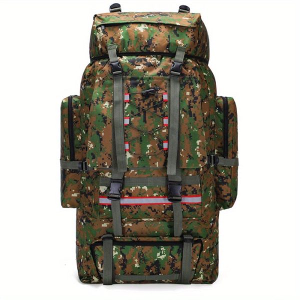 1pc Men's 130L Extra Large Backpack, Enthusiast Outdoor Camping Backpack, Travel Super Large Capacity Backpack