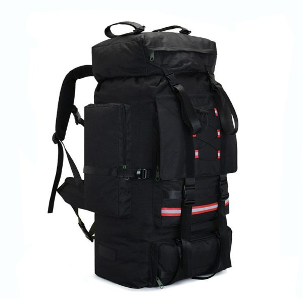 1pc Men's 130L Extra Large Backpack, Enthusiast Outdoor Camping Backpack, Travel Super Large Capacity Backpack