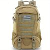 1pc 35L Nylon Outdoor Travel Hiking Rucksack, Camping Hunting Climbing Casual Bag