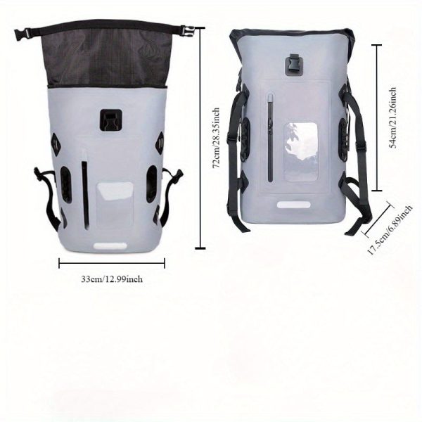 1pc Oxford Zipper Hiking Backpack, Outdoor Mountaineering Waterproof Backpack