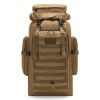 1pc Men's Large Capacity Mountaineering Bag, Waterproof Men's Backpack, Outdoor Travel Bag, Large Capacity Hiking Backpack