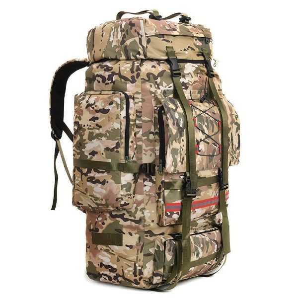 Large Capacity Outdoor Backpack, Men's And Women's Travel Bag, Travel Camping Backpack, Checked Luggage Quilted Backpack, Moving Out Long Distance Travel Large Bag