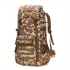 75L Men's Large Capacity Camouflage Backpack, Waterproof Travel Bag, Outdoor Mountaineering Backpack, Christmas, Halloween and Thanksgiving gifts