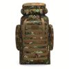 1pc Men's Large Capacity Mountaineering Bag, Waterproof Men's Backpack, Outdoor Travel Bag, Large Capacity Hiking Backpack
