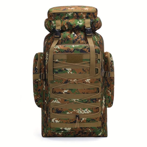 1pc Men's Large Capacity Mountaineering Bag, Waterproof Men's Backpack, Outdoor Travel Bag, Large Capacity Hiking Backpack