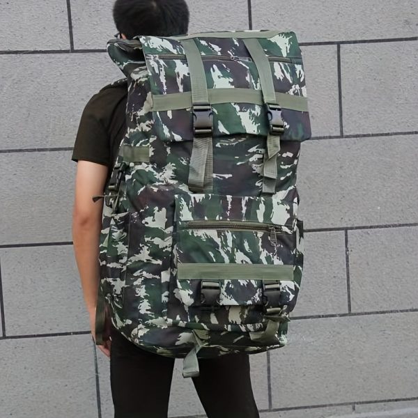 1pc Outdoor 120L Large Capacity Travel Backpack, Multi-functional Mountaineering Backpack