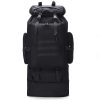 1pc 100L Nylon Outdoor Backpack, Hiking Sports Camping Backpack