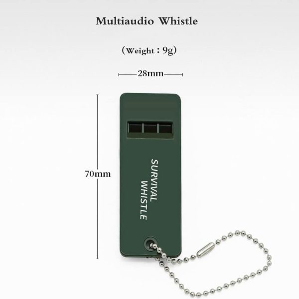 Tri-Band Outdoor Survival Whistle -（10 Pack） Perfect Camping & Emergency Whistle for Backpacking,Outdoor Camping Hiking, Boating, Hunting, Fishing,Kids Rescue Signaling