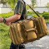 Men's Trekking Backpack, Large Capacity Outdoor Camping Bag, Multi-functional Backpack With Double Handle, Perfect For Car Trunk