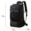Large Capacity Waterproof Travel Hiking Backpack, Multi-functional Travel Knapsack With Independent Shoe Grid, Perfect For For Camping & Short Trips, 50L