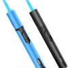 Torch Lighters 2 Pack Windproof Adjustable Jet Flame Butane Lighter, Refillable Gas Torch Lighter for Candles Grill BBQ Fireplaces Camping (Butane Not Included)