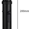 Torch Lighter, Bright Fire Lighter with Safety Lock and Adjustable Red/Blue Flame, Refillable Butane Gas Windproof Jet Flame Cool Lighters, for Candles Campfires BBQ Baking, Camping, Gift