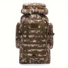 1pc Men's Large Capacity Mountaineering Bag, Waterproof Men's Backpack, Outdoor Travel Bag, Large Capacity Hiking Backpack