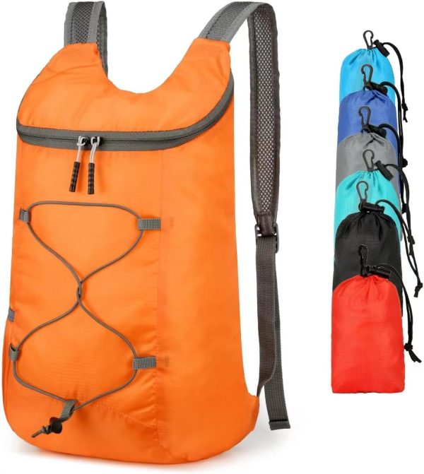 16L Hiking-Daypack Lightweight-Foldable Travel-Backpack Water-Resistant Camping Outdoor Packable Easy Carry-on Bag (Lake Blue)