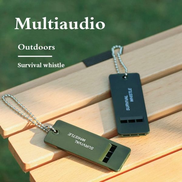 Tri-Band Outdoor Survival Whistle -（10 Pack） Perfect Camping & Emergency Whistle for Backpacking,Outdoor Camping Hiking, Boating, Hunting, Fishing,Kids Rescue Signaling