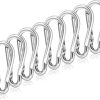 Flag Pole Ring Replacement Carabiner Clips | 4 Pcs Aluminum Alloy Flag Pole Clip Spring Snap Hooks for Grommeted Flag | Replaceable Flagpole Hardware Accessories for Any Flagpole Rings (Silver)