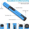 Torch Lighters 2 Pack Windproof Adjustable Jet Flame Butane Lighter, Refillable Gas Torch Lighter for Candles Grill BBQ Fireplaces Camping (Butane Not Included)