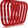 Fishing CC2 Carabiner Clip, 2.3" Small Carabiner Keychain, Multi-use Aluminium D Ring Caribeener Clips