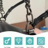 10Pack 1 Inch Small Carabiner Clip Metal Tiny Oval Carabiner Spring O Rings Hooks for Paracord Lanyard Keychain, Car Key Rings Hook, Dog Tag Clips, Purse Keychain Replacement (Black)