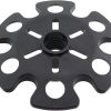 2PCS Trekking Pole Snow Baskets Universal Accessories for Walking Sticks Anti Sink Tips Horseshoe Foot Plastic Protectors and Replacement Tips for Trekking Poles in Black