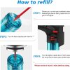 4 Pack of Torch Lighter, Jet Flame, Butane gas, Mini Refillable Windproof Lighters, for candle, fireplace, grill (Gas not Included)