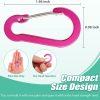 12 Pack Carabiner Clip, 2 inch D Ring Small Carabiners, Mini Keychain Snap Hook for Outdoor Camping Craebuer