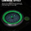 Eyeskey Multifunctional Military Sighting Navigation Compass with Inclinometer | Impact Resistant & Waterproof Compass for Hiking, Camping