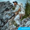 Trekking Pole Kit for Hiking, Mountaineering, 13.84 oz, Fully Adjustable, Compact Storage, Business Grey
