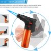 4 Pack of Torch Lighter, Jet Flame, Butane gas, Mini Refillable Windproof Lighters, for candle, fireplace, grill (Gas not Included)