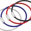 Large Key Ring Wire Stainless Steel Keychain Car Cable Keyring Loop Luggage Tag Hinge Keepers Binding Carabiner Big Locking