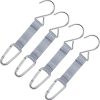 4 Pieces Fence Hooks for Baseball Nylon Safety Buckles Fence Hooks Multifunctional Hanging Buckles Metal Hooks Suitable for Softball Outdoor Sports Equipment Water Cup Backpack
