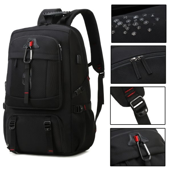 1/2pcs Travel Backpack, Waterproof Large Capacity Outdoor Backpack, Hiking Travel Camping Backpack For Men And Women, With Shoe Compartment, Ideal Choice For Gifts
