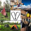 50Pack Heavy Duty Carabiners M8 5/16" Spring Snap 3Inch Zinc-Galvanized Steel Carabiner Clips Chain Quick Links Safety Connector for Hammock Swing Fitness Gym Outdoor Supplies Boating