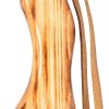3-pc Detachable Hardwood Walking Stick Pine Handle with Compass (Nature Color, 55 Inches, 1 Piece)