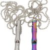 Real Sic Steel Emergency Whistle Keychain - Loud Portable Safety for Survival, Hiking, Festival, Camping, Pet Training