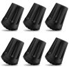 6Pcs Hiking Pole Tips Hiking Cane - Trekking Pole Tips for Walking Sticks Rubber Tips for Hiking Sticks - Collapsible Trekking Poles Hiking Canes - Hiking Pols Lost or Worn Standard Pole Tips