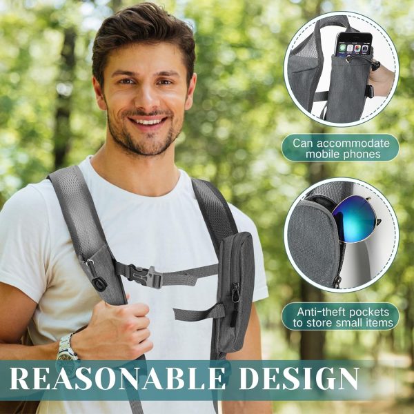2 Pack 10L Hiking Backpack Lightweight Packable Hiking Daypacks Small Foldable Shoulder Bag for Women Men Travel Camping Outdoor, 2 Colors