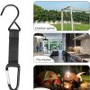 4 Pieces Fence Hooks for Baseball Nylon Safety Buckles Fence Hooks Multifunctional Hanging Buckles Metal Hooks Suitable for Softball Outdoor Sports Equipment Water Cup Backpack