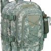 Expandable 40-64L Military Tactical Backpack 3 Day Bag Hiking Gym Sport Camping(Brown)