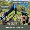 Trekking Poles for Hiking 2pc Collapsible Walking Sticks for Backpacking Aluminum Nordic Walking Sticks for Men and Women Ultralight Hiking Poles with Storage Bag and Eva Grips