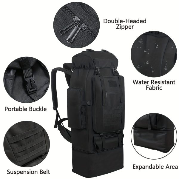 1pc Large Capacity Multi-pocket Sports Backpack, For Camping And Hiking, Suitable For Both Men And Women, Waterproof And Dustproof, Suitable For Long-distance Sports Travel, Daily Outdoor Backpack