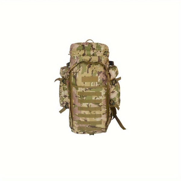 1pc 75 Liters Large Capacity Combination Large Backpack, Multi-functional Outdoor Sports Cycling Hiking Camouflage Backpack