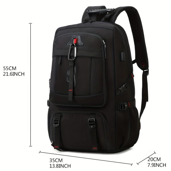 1/2pcs Travel Backpack, Waterproof Large Capacity Outdoor Backpack, Hiking Travel Camping Backpack For Men And Women, With Shoe Compartment, Ideal Choice For Gifts