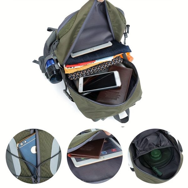 30L Mountaineering Bag, Waterproof Multi-Functional Sports Bag With Reflective Strip For Outdoor Climbing Hiking Camping Travel, Birthday Gifts Christmas Gift