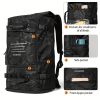 1pc Men's Extra Large Travel Bag, Outdoor Mountaineering Backpack, Waterproof Extra Large Capacity Business Travel Luggage Backpack