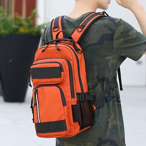 Men's Backpack, Outdoor Travel Sports Camping Fishing Bag, Multi Functional Mountaineering Fishing Box Storage Bag