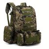 1pc 55L Sport Outdoor Hiking Large Capacity Multi-Functional Backpack, Waterproof Backpack For Training Camping