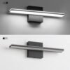 9W Bathroom Vanity Light Fixture Matte Black Wall Light Fixture Over Mirror Cold White 5000K Bathroom Light Fixture 16" 40cm Washroom Light for Bedroom Living Room Art Display Dressing Table